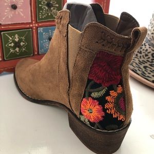 Embroidered booties